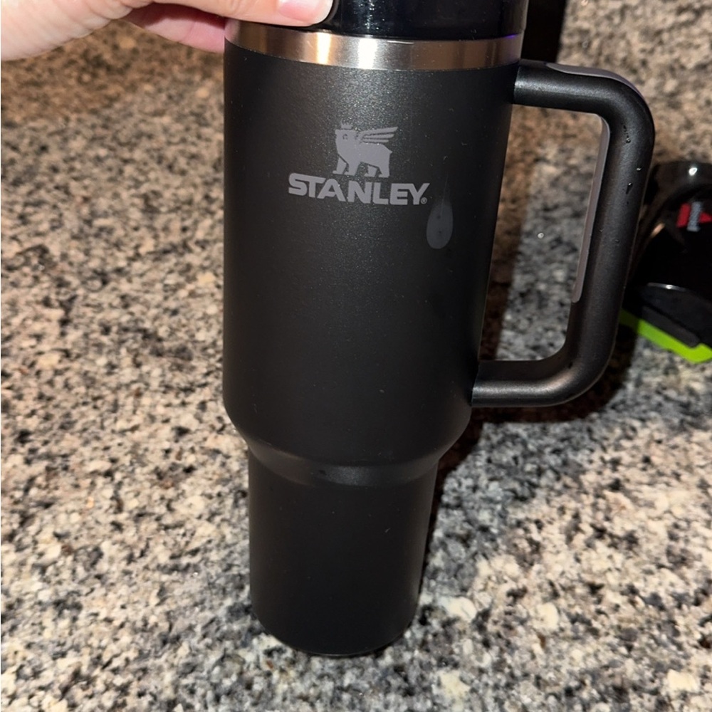 Stanley Matte Black Travel Tumbler with Handle